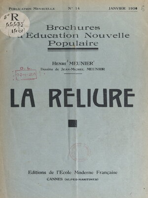 cover image of La reliure